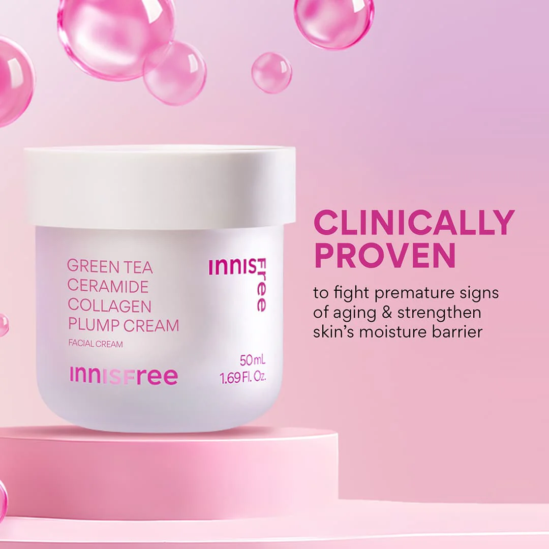 Green Tea Ceramide Collagen Plump Cream - Image 4